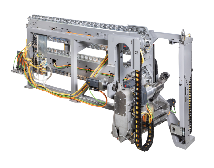 Werkzeugwechsesystem: Komplexe montierte Baugruppe mit mechanischen, elektrischen und funktionalen Komponenten in der Baugruppenmontage